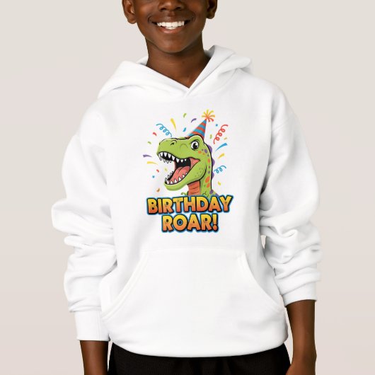 Birthday Roar Cute Dinosaur Birthday Party Design (正面)