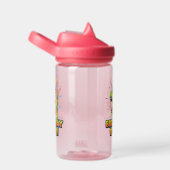 Birthday Roar Cute Dinosaur Birthday Party Design ウォーターボトル (右面)