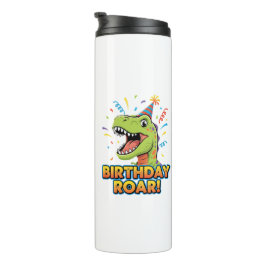 Birthday Roar Cute Dinosaur Birthday Party Design タンブラー
