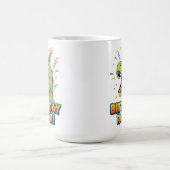 Birthday Roar Cute Dinosaur Birthday Party Design モーフィングマグカップ (中央)