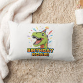 Birthday Roar Cute Dinosaur Birthday Party Design ランバークッション (ブランケット)