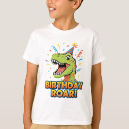 Birthday Roar Cute Dinosaur Birthday Party Design Tシャツ