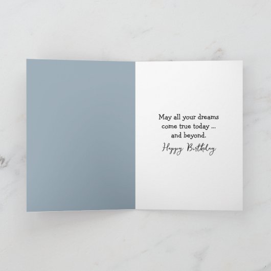 Birthday Robot Ironing Clothes カード (内部)