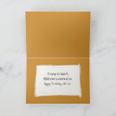 Birthday Scarecrow Wearing a Sombrero and Poncho カード (内部)