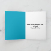 Birthday Sea Turtle and Octopus Ocean Party カード (内部)