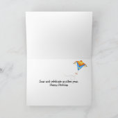 Birthday Seagull Flying a Kite カード (内部)