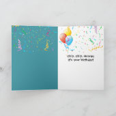 Birthday Seagull with a Potato Chip カード (内部)