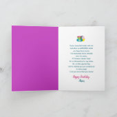 Birthday, Sister, Window and Cupcake and Cups カード (内部)