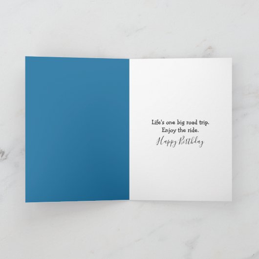 Birthday Snowman Hitchhiking to Florida カード (内部)