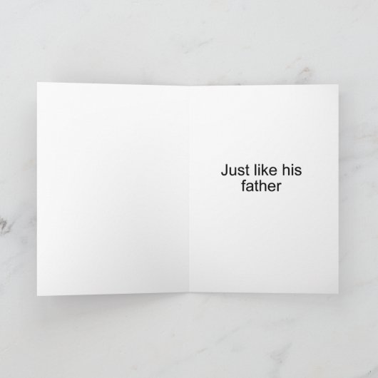 Birthday son's good taste カード (内部)