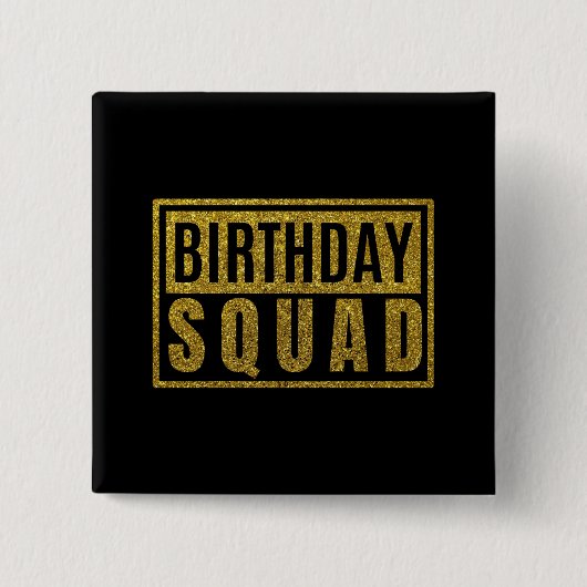 Birthday Squad Button 缶バッジ (正面)