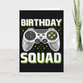 Birthday Squad Video Game Controller For Gamer Boy カード (正面)