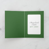 Birthday St. Patrick's Day Goose カード (内部)