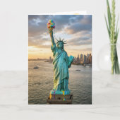 Birthday Statue of Liberty With Ice Cream Cone カード (正面)