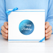 Birthday Sticker | Custom Monogram ラウンドシール