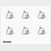 birthday stickers ラウンドシール (シート)