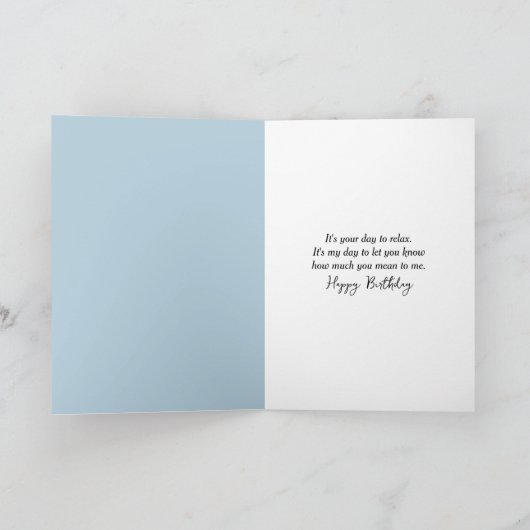 Birthday Summer Straw Hat On Beach Fence カード (内部)