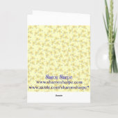 BIRTHDAY SUNFLOWERS by SHARON SHARPE カード (裏面)