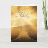 Birthday Sunlit Scenic Road カード (正面)
