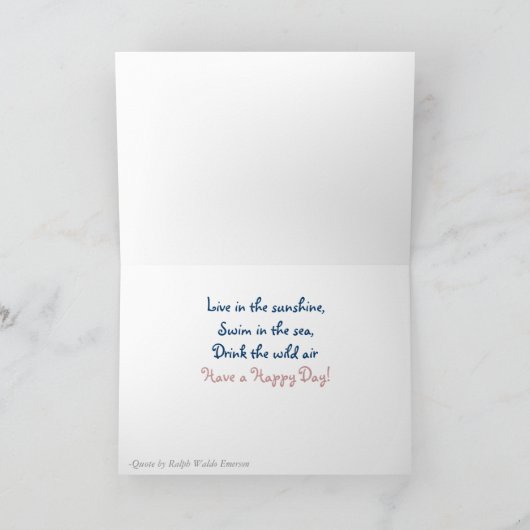Birthday Sunset Card カード (内部)