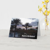 Birthday Sunset Card カード (黄色い花)