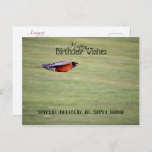 Birthday Surprise Delivery Postcard ポストカード (正面/裏面)