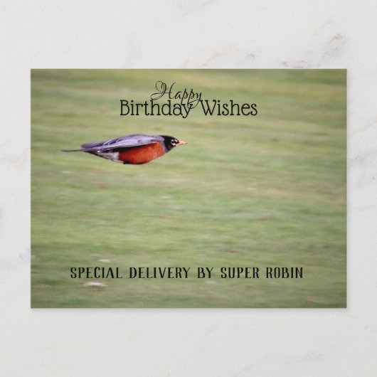 Birthday Surprise Delivery Postcard ポストカード (正面)