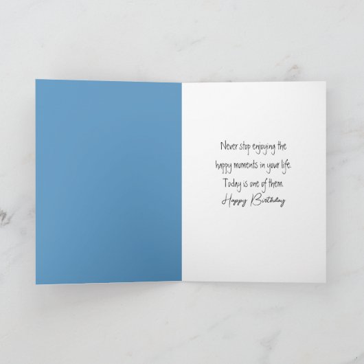 Birthday Swing Hanging From a Cumulus Cloud カード (内部)