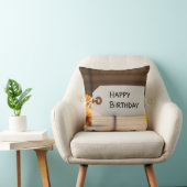 Birthday tag flower decoration クッション (椅子)