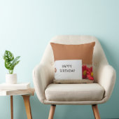 Birthday tag flower decoration クッション (椅子)