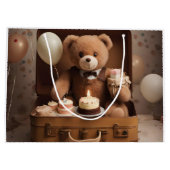 Birthday teddy bear ラージペーパーバッグ (裏面)