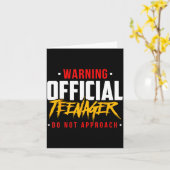 Birthday Teenagers Teenager Do Not Approach  カード (黄色い花)