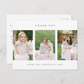 birthday thank you photo post card ポストカード (正面/裏面)