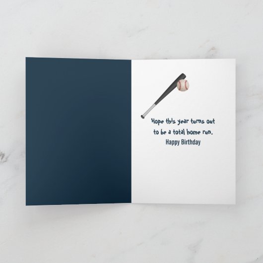 Birthday Tiger Baseball Player #27 Up To Bat カード (内部)