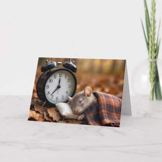 Birthday Time Change With Mouse カード (正面)