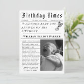 Birthday Times Newborn Birth 案内状 (スタンド正面)