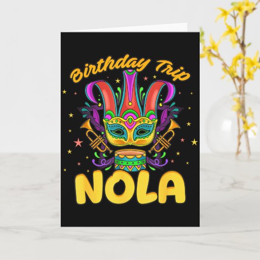 Birthday Trip Nola, So New Orleans You Wouldn't Un カード (黄色い花)