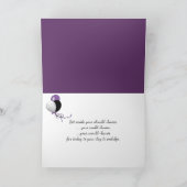 Birthday Tulip Bouquet and Wine Glass カード (内部)