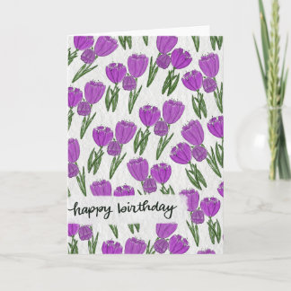 Birthday Tulips Card カード