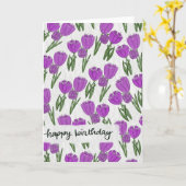 Birthday Tulips Card カード (黄色い花)