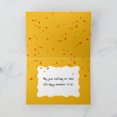 Birthday Two Roads In an Autumn Woods カード (内部)