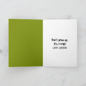 Birthday Venus Flytrap Plant With Flies カード (内部)