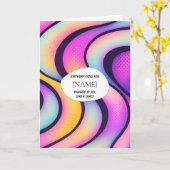 Birthday Vibes – Joy, Cake & Chaos Personalized カード (黄色い花)