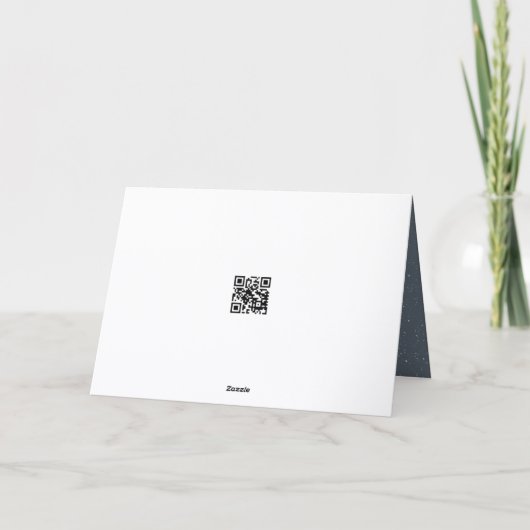 Birthday Vintage Snow Train カード (裏面)