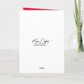 Birthday Watercolor Red Rose Bush カード (裏面)