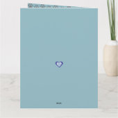 Birthday- White French bulldog, Frenchie Dad カード (裏面)