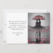 Birthday Wife or Husband  Romantic Cute Modern カード (正面)