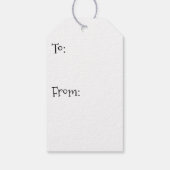 Birthday Wishes - Pastel Yellow ギフトタグ (裏面)