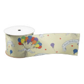 Birthday Wishes - Pastel Yellow サテンリボン (リール)