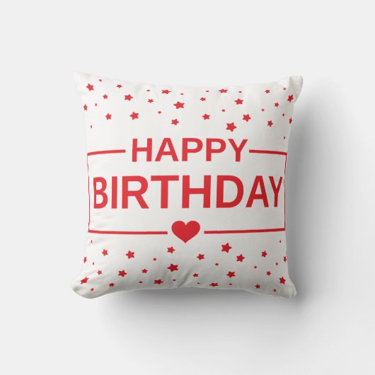 Birthday Wishes Pillow クッション (正面)